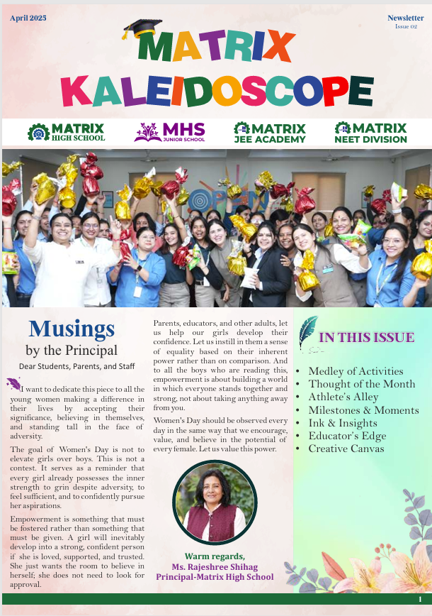 Cover of MHS Newsletters —April 2025